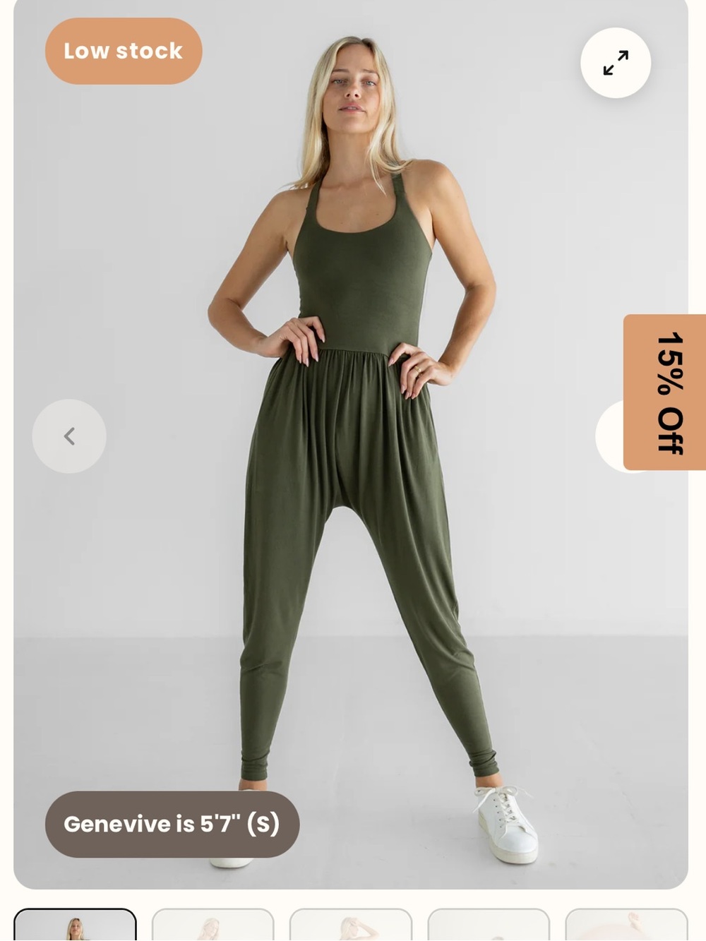 IMBODHI Bodhi Jumpsuit in Moss Green